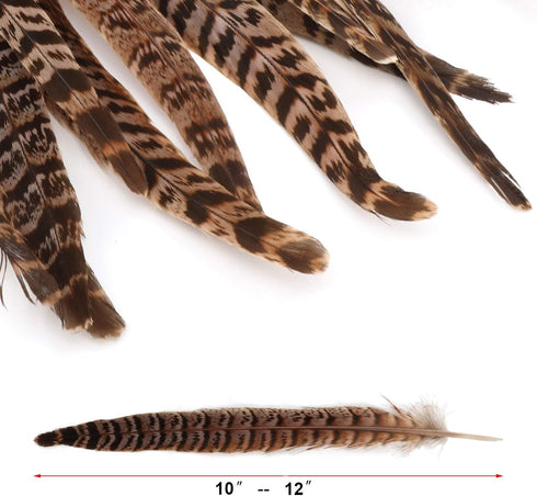 20pcs Natural Pheasant Tails Feather for Hair Hats Crafts Home Wedding Party Decoration (30-35cm)...