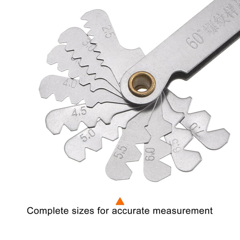 Metric 0.5-7 Screw Thread Pitch Gauge Tool Pitch Cutting Gauge Caliper Gauges Measuring Tool for Industrial Measurement...