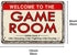 Video Game Room Accessories and Decor Retro Arcade Tin Signs Billiard Theater Powder Room Wall Decor Home Gaming Art Poster Gamer Decorations 8×12...