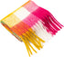 Large Chunky Plaid Scarf Coloured Checked Oversized Scarf Tassel Soft Fall Winter Thick Warm Shawl Women...