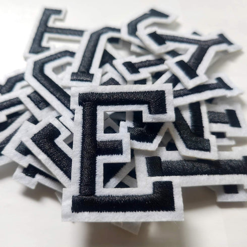 Iron on Letter Patches 52 Pieces,bfuee Letter Patches Alphabet Embroidered Patch A-Z,for Hats Shirts Jeans Bags Black...