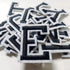 Iron on Letter Patches 52 Pieces,bfuee Letter Patches Alphabet Embroidered Patch A-Z,for Hats Shirts Jeans Bags Black...