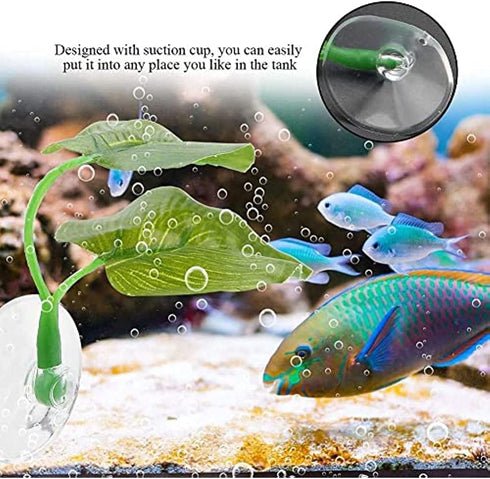 Reusable Plastic Artificial Simulation Plant Leaf Betta Hammock Fish Rest ?Aquarium Decorations, Bed Aquariums Supply Leaves Fish Tank Landscaping...