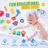 Bath Toys for Kids Ages 1-3 - Mold Free Baby Pool Toys for Toddlers with 2-in-1 Fishing Net Water Spraying Floating Animals and Foam Toy, Wind up ...