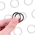 Swpeet 60Pcs Heavy Duty 3/4 Inch - 20mm Gun-Black Multi-Purpose Metal O Ring Metal Rings for Hardware Bags Ring Hand DIY Accessories Keychains Bel...