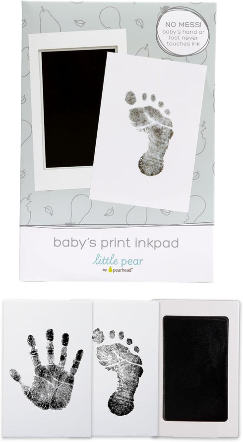 Clean-Touch Babyprint Ink Pad, No Touch Ink Pad for Baby, Handprint or Footprint Keepsake, Black Ink...
