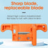 (2pcs) A-05 Orange Fiber Optic Stripper Tube Stripper Cable Ribbon Stripper 1.9-3.0mm with 1 spare blade Loose Buffer longitudinal Tube Stripper W...