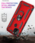 Androgate Designed for Google Pixel 5A Case with HD Screen Protectors, Military-Grade Metal Ring Holder Kickstand 15ft Drop Tested Shockproof Cove...