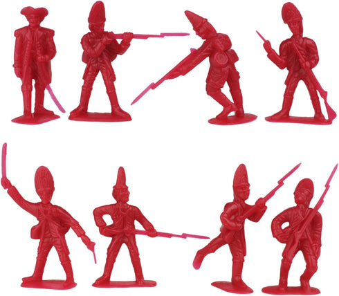BMC Revolutionary War Plastic Army Men - 34 British, American, French Soldiers...