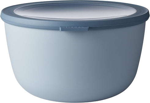Mepal Cirqula 101oz/3,000ml Multi Food Storage & Serving Bowl with Transparent Lids | Perfect for Food Prep | Microwave & Dishwasher Safe | Nordic...