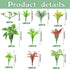100pcs Mini Model Plant Miniature Model Tree Flower Green Shrub for Fairy Garden Diorama Train Scenery Railway Sand Architecture Model Craft Suppl...