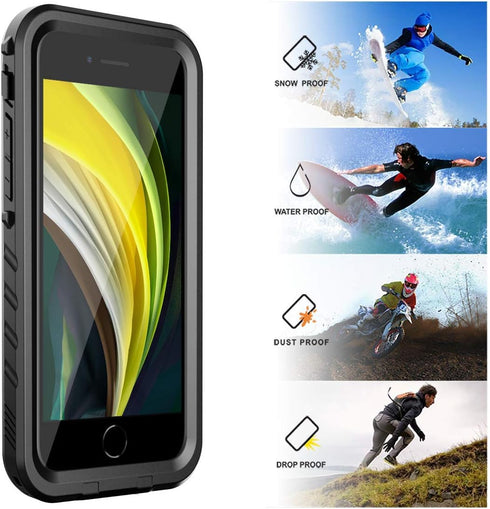 SPORTLINK Waterproof Case for iPhone SE 3rd 2022/iPhone SE 2nd 2020/iPhone 7/8 - Full Body Shockproof Dustproof Phone Screen Protector Rugged Wate...