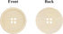 Mandala Crafts Giant Wooden Buttons for Sewing - 20 Assorted 2 Inches Clear Coated Natural Wood Sewing Buttons in Bulk for Crafts, Decorative Proj...