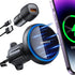 APPS2Car Wireless Car Charger with 15W Fast Charging for Magsafe Car Vent Mount - Only Compatible with iPhone 15/14/Magsafe Series Phones, Equippe...