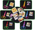Jialeey Plastic Kids Design Safety Art Scissors Creative Crafts Scissors Paper Scrapbooking Decorative Wave Lace Edge Cutters Set 6 PCS...