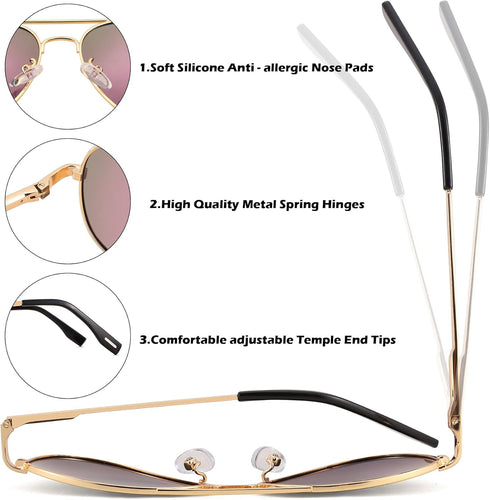 Pro Acme Small Polarized Aviator Sunglasses for Adult Small Face and Junior,52mm...