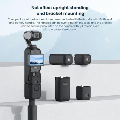 Gimbal Silicone Protective Case Cover for DJI Osmo Pocket 3, All-Round Protection Handheld Camera Lens Screen Protector Guard Protection...