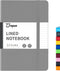 JOYEUX Lined Journal Notebook, 160 Pages Hardcover Journal for Writing, Medium 5.7 inches x 8 inches Notebooks - 100 Gsm Thick A5 Paper (Dark Grey...