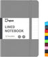 JOYEUX Lined Journal Notebook, 160 Pages Hardcover Journal for Writing, Medium 5.7 inches x 8 inches Notebooks - 100 Gsm Thick A5 Paper (Dark Grey...