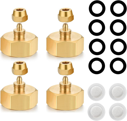 Drip irrigation hose connector, Garden Hose Adapter, Standard 3/4" GHT Female Thread to 1/4" Tube Adapter for Water Hose, Convert 3/4" Garden Hose...
