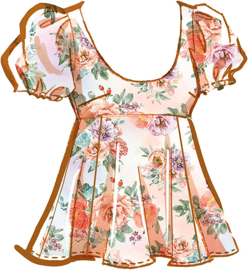 McCall's Women's Fit and Flare Tops Sewing Pattern Packet, Design Code M8387, Sizes 30W-32W-34W-36W-38W...