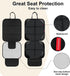 Car Seat Protectors for Child Car Seats 1 Pack Waterproof Leather Seats Protectors with Non-Slip Bottom Large Mesh Pockets Leather and Fabric Car ...