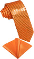 DiBanGu Mens Sequin Skinny Tie and Pocket Square Set,Shiny Solid Necktie Formal Satin Slim Ties for Party Wedding...