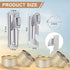 Honeydak Military P38 Can Openers with Key Ring 2 Styles Camping Can Openers Stainless Steel Portable Survival Army Backpack for Travel(12 Pieces)...