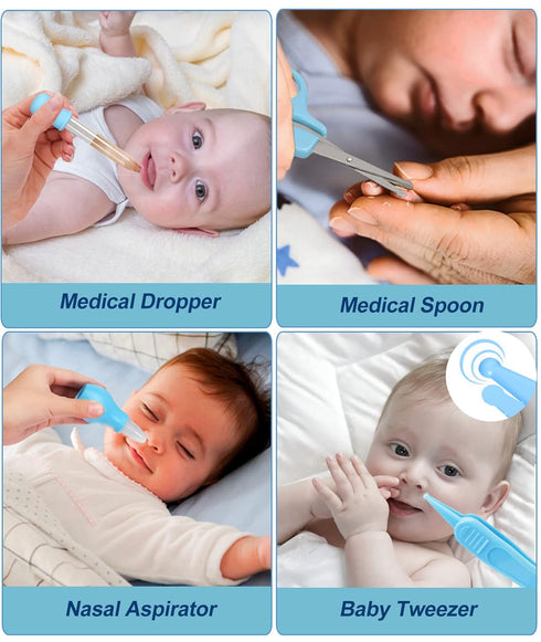 Baby Healthcare and Grooming Kit, Electric Safety Nail Trimmer Baby Nursery Kit, Newborn Care Kits with Hair Brush Comb for Newborn Infant Toddler...