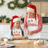 2 Pack Christmas Matching Aprons for Kids and Adults - Christmas Baking Crew - White Kitchen Aprons with 2 Pockets for Cooking Baking, Cute Custom...