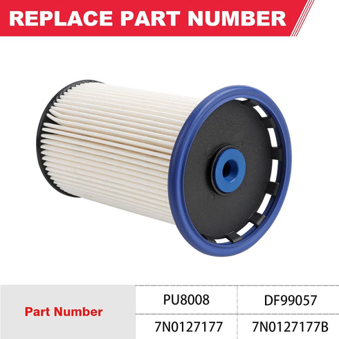 VW Fuel Filter Fits for Passat 2012-2014 2.0L Diesel Engine Volkswagen TDi Fuel Filter Replaces# PU8008 7N0127177 DF99057 7N0127177B...
