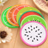 7 Pieces Fruit Slices Silicone Coasters Non-Slip 240? Heat Resistant Hot Insulation Pads 3.5" Jelly Cartoon Unique Cup Mats Drink Placemats for Dr...