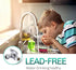 Lead-Free Brass 1Pcs Chrome-Plated Add-A-Tee 3-Way,3/8 Inch x 3/8 Inch x 3/8 Inch Angle Stop Valve For Reverse Osmosis Water Filters,Ice Maker,Ref...