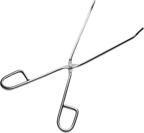 EISCO Crucible Tong, 13 Inch - Straight, Extra Long - Stainless Steel - For Furnace Use...