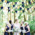 30Ft Navy Blue Gold and Beige Party Decorations Royal Blue Gold Triangle Flag Pennant Banner Bunting for Graduation Birthday Wedding Bridal Shower...