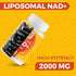 2000 MG Liposomal NAD Supplement - High Absorption & NAD Pontecy, More Efficient Than Nicotinamide Riboside, 100% Pure NAD+ Supplements for Aging ...