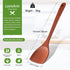 14-inch Cherry Wooden Spatula Turner Long Handle, Wood Kitchen Spatula Turner, Egg Scraper, Wood Cooking Utensil, Kitchen Spatulas for Flipping, S...