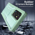 ExoGuard for Samsung Galaxy S22 Ultra Case, Rubber Shockproof Heavy Duty Case Built-in Kickstand (Green)...