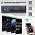 SIXWIN Single Din Car Stereo with Bluetooth 5.0 Hands Free Calling Voice Control Car Stereo FM Radio Car Mp3 Player USB AUX Port Audio Recording R...