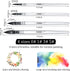Watercolor Paint Brushes Set,Watercolor Brush, Soft Synthetic Hair, Pointed Round Mop Brush for Watercolor, Acrylic, Gouache, Aquarelle & Oil Pain...