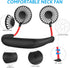 SZ-JIAHAIYU Neck Fan Portable Face Fan Personal USB Hands-Free Mini Wearable Sports Handheld Cooling Small New Fans Around Your Neck for Travel Of...