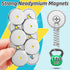 Strong Neodymium Magnets, 10Pack 110LBS Waterproof Cup Magnets with Stainless Screws for Wall Mounting, Rare Earth Magnets with Holes for Holding ...