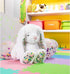 Juvale Stuffed Bunny with Floppy Ears, Plush Animal Rabbit Toy for Kids and Easter Gifts, 13 X 6 X 19 inches...
