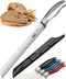 Orblue Serrated Bread Knife with 10-inch Upgraded Stainless Steel Razor Sharp Wavy Edge Width - Bread Cutter Ideal for Slicing Homemade Bagels and...