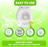 Toilet Bowl Cleaner Strips & Bathroom Descaler Tablets COMBO, 60 Toilet Cleaner Sheets & 4 Toilet Ring Remover Tablets, Biodegradable, Plastic Fre...