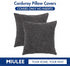 MIULEE Pack of 2 Pillow Covers 18x18 Inch Granules Soft Corduroy Decorative Throw Pillow Covers for Couch Cushion Sofa Bedroom Living Room, Grey...