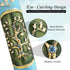 Hand Painted Enamel Mezuzah Embellished with a Tree of Life Design with Gold Accents and Crystals by Matashi, (MTMZ221)...