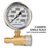 MEASUREMAN 2-1/2" Pressure Washer Gauge, Pressure Gauge Kit, 3/8 Inch Quick Connect, 0-6000 PSI, Glycerin Filled...