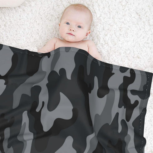 Military Camouflage Baby Blankets Soft Warm Fuzzy Plush Camo Bed Throw Blanket for Newborn Infant Toddler Girls Boys Kids, 30"X40"...