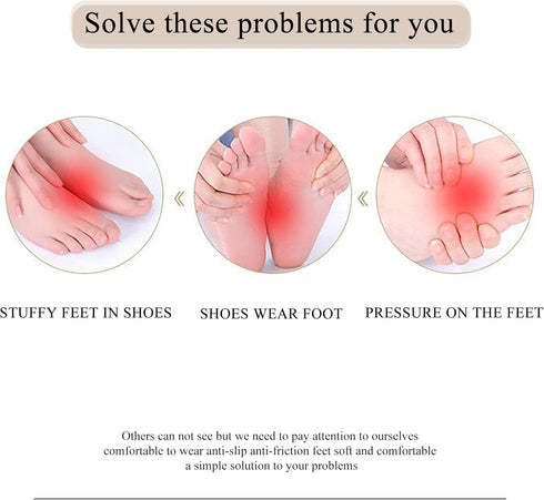 4 Pairs Ball of Foot Cushions Forefoot Cushion Pads for Women High Heels Reusable Metatarsal Foot Pads for Pain Relief Invisible Honeycomb Fabric ...